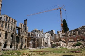 Pogled iz porte Veliki konak-Ulazna zona-Beli konak decembar 2004