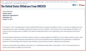 Amerinkanci cao iz Unesco 12 10 2017